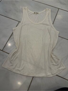 Eterne Cream Scoop Neck Tank Top